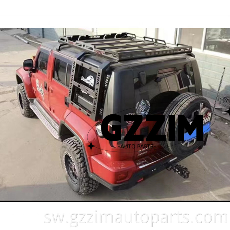 Vifaa vya gari aluminium alloy paa rack paa bar kwa wrangler jk jl